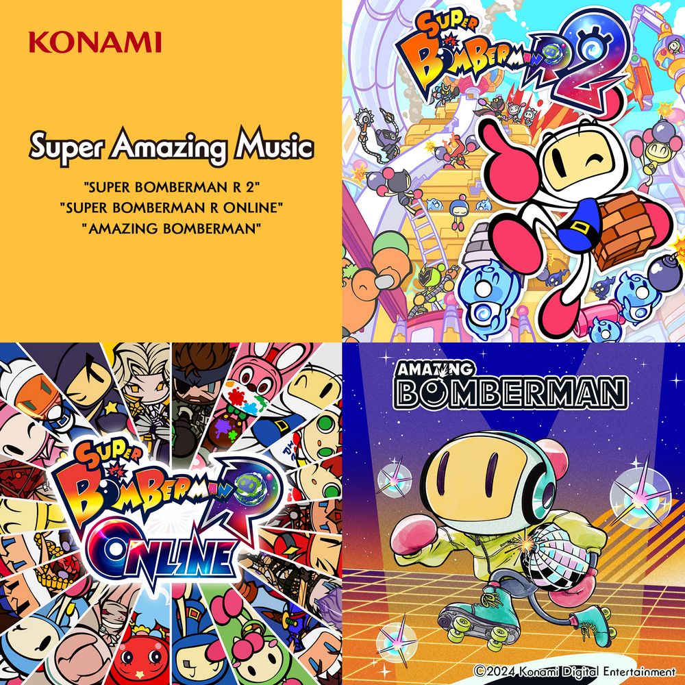 Super Amazing Music “SUPER BOMBERMAN R 2″/”SUPER BOMBERMAN R ONLINE”/”AMAZING BOMBERMAN”